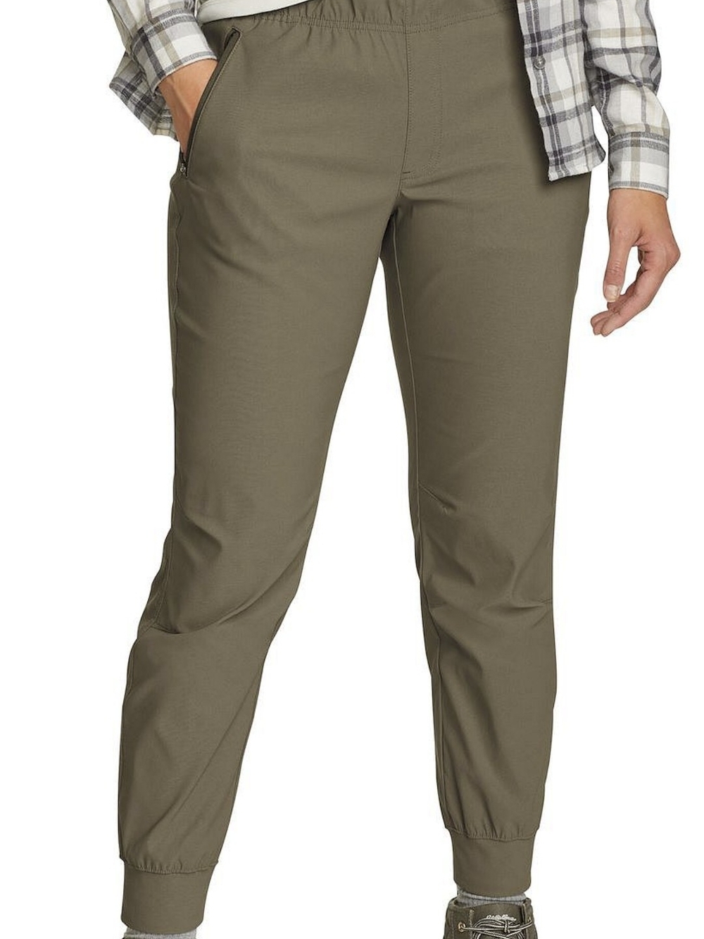 Eddie Bauer Womans Size 6 Rainier Performance Joggers In Olive